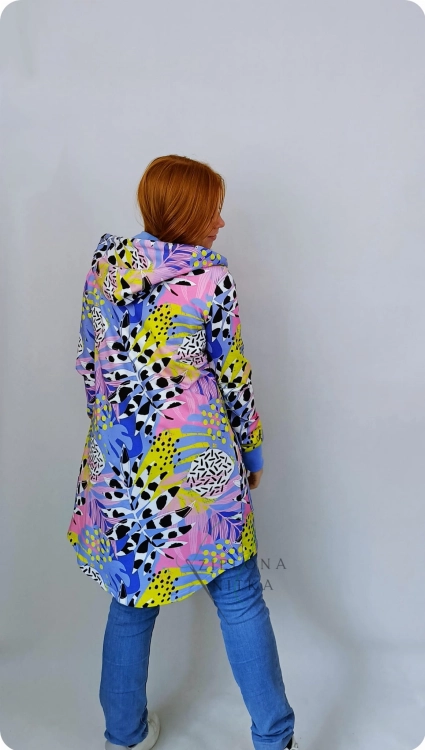 Bluza damska rozpinana MAYA EKSPLOZJA KOLORÓW