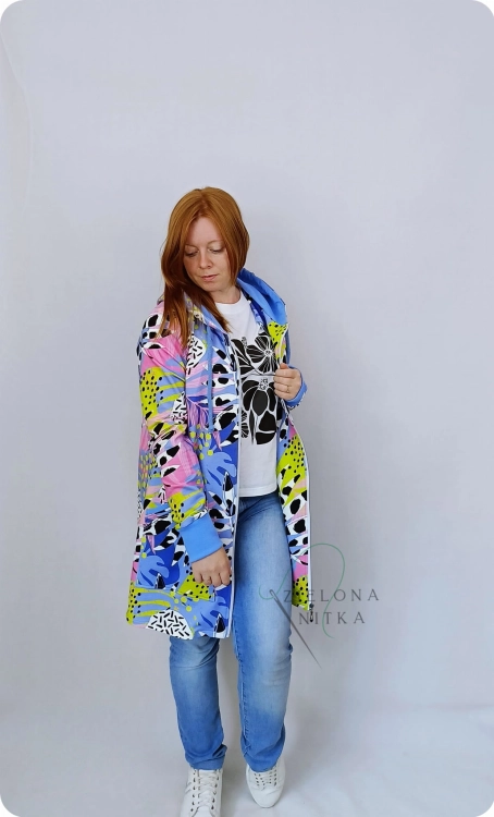Bluza damska rozpinana MAYA EKSPLOZJA KOLORÓW