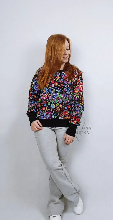 Bluza damska NURI WZÓR ŁOWICKI