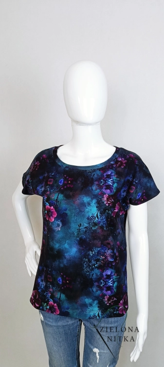 T-shirt damski DORA OGRÓD NOCĄ