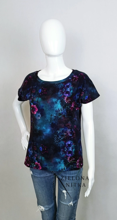 T-shirt damski DORA OGRÓD NOCĄ