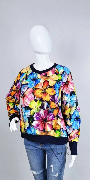 Bluza damska NURI KWIATY AKWARELA