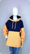 Bluza Damska z kapturem ELEMENT granatowo pomarańczowa