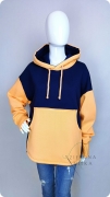 Bluza Damska z kapturem ELEMENT granatowo pomarańczowa