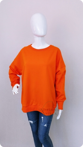Bluza damska  zwykła AURIS Pomarańcza