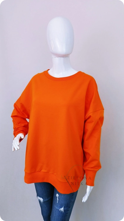 Bluza damska  zwykła AURIS Pomarańcza