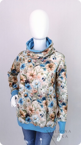 Bluza damska Wiola MARZENIE z kominem