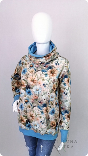 Bluza damska Wiola MARZENIE z kominem