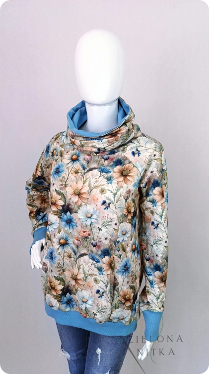 Bluza damska Wiola MARZENIE z kominem
