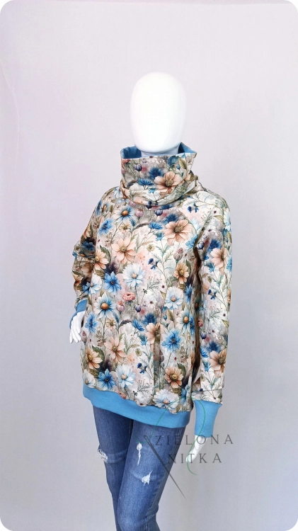 Bluza damska Wiola MARZENIE z kominem