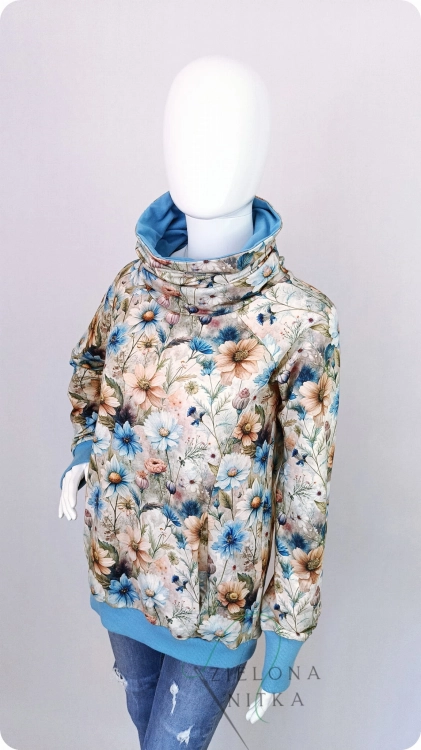 Bluza damska Wiola MARZENIE z kominem