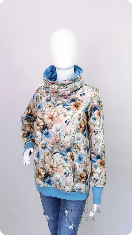 Bluza damska Wiola MARZENIE z kominem
