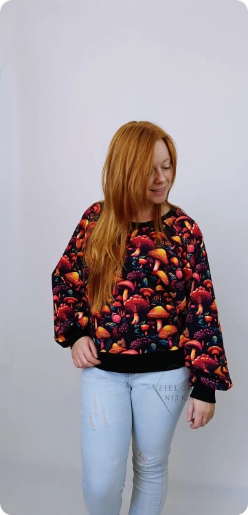 Bluza damska LOVA Grzyby leśne ROZM S