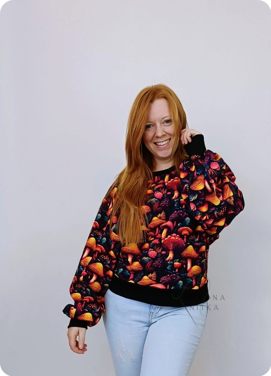 Bluza damska LOVA Grzyby leśne ROZM S