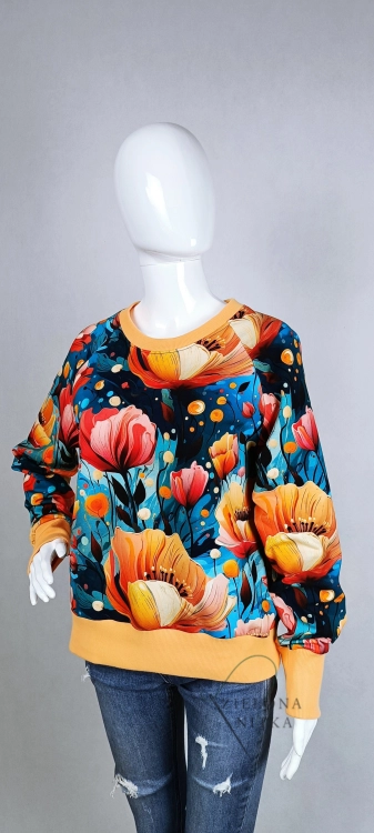 Bluza damska NURI NIEBIAŃSKI OGRÓD