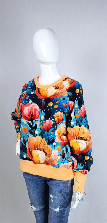 Bluza damska NURI NIEBIAŃSKI OGRÓD