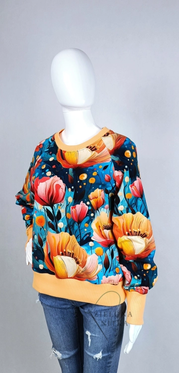 Bluza damska NURI NIEBIAŃSKI OGRÓD