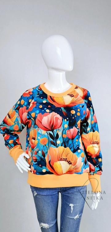 Bluza damska NURI NIEBIAŃSKI OGRÓD