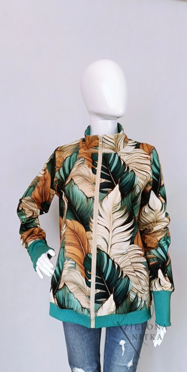 Bluza damska rozpinana z stójką WYBÓR WZORU/ KOLORU