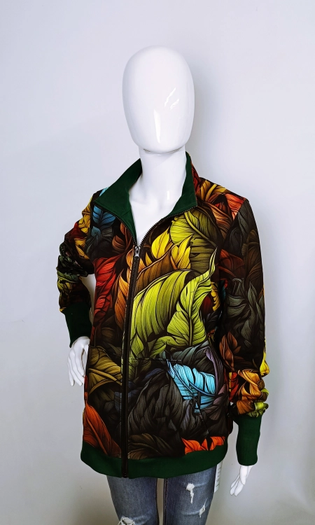 Bluza damska rozpinana z stójką WYBÓR WZORU/ KOLORU