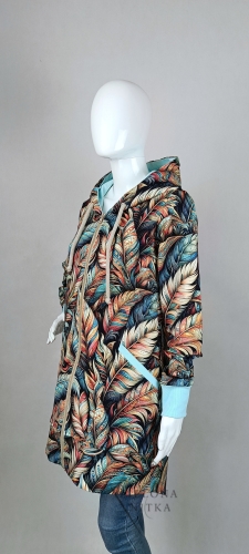 Bluza damska na zamek z kapturem BOHO MARGO