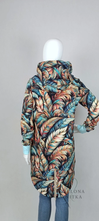 Bluza damska na zamek z kapturem BOHO MARGO