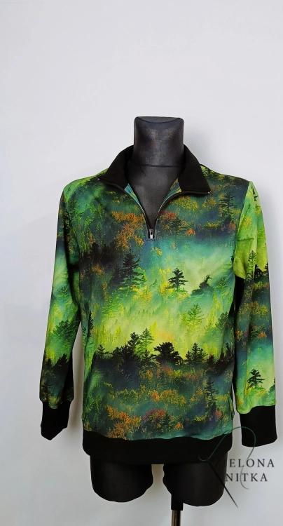 Bluza męska ze stójką LAS