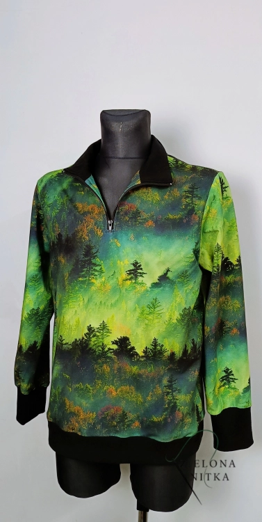 Bluza męska ze stójką LAS