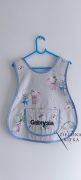 FARTUSZEK do przedszkola króliczki na szarym personalizacja